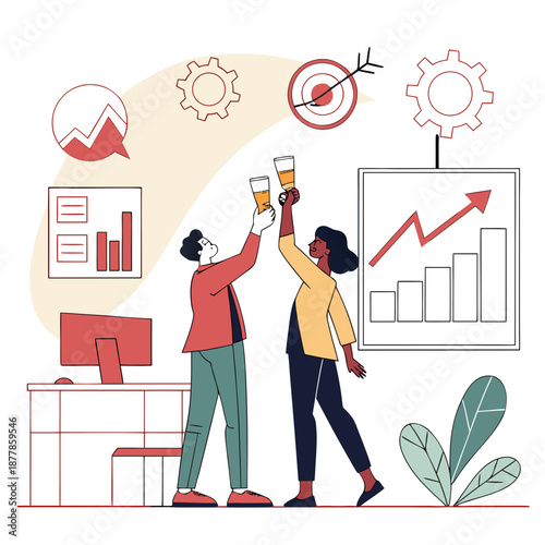 Celebrating business success