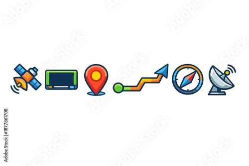 GPS and Navigation Icons Set