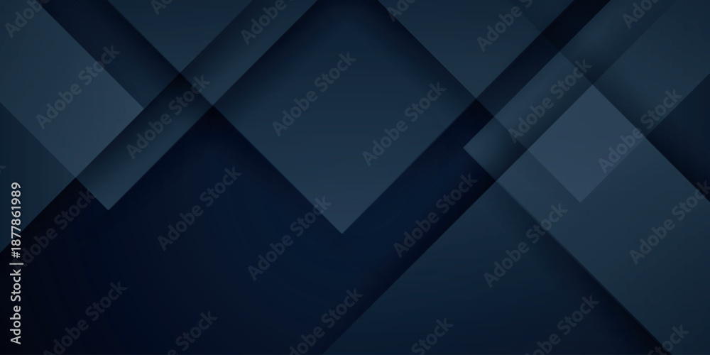 Obraz premium Dark blue and black gradient abstract background with overlapping triangle shapes. Modern and futuristic background concept with embossed scratch effect. Vector illustration VOL. 3