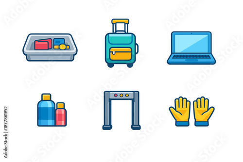 Airport Security Icons