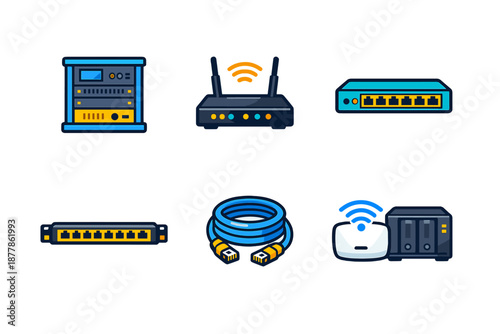 Networking Equipment Icons