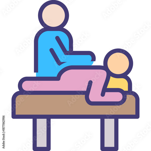 Massage Therapy outlinecolor icon