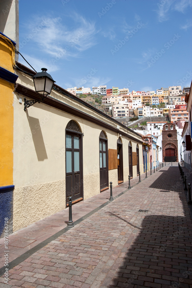 Naklejka premium street in San Sebastian de La Gomera