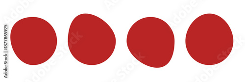 Random organic blob shapes. Black cube drops. Liquid organic amoeba silhouette blob in modern style.