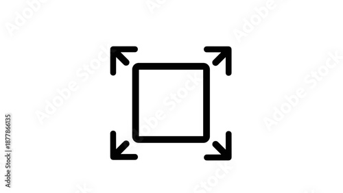 Square Icon with Arrows Indicating Expansion.