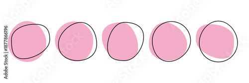 Random organic blob shapes. Black cube drops. Liquid organic amoeba silhouette blob in modern style.