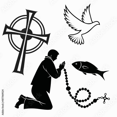 Christian symbols and prayer