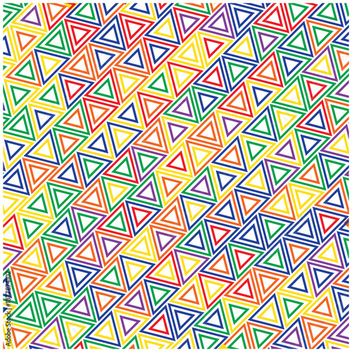 Colorful Seamless Geometric Triangle Pattern Background