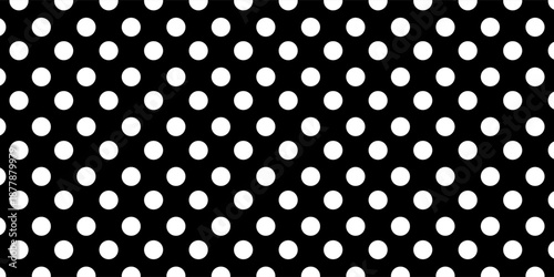 Black and white polka dot pattern. polka dot wave background vector