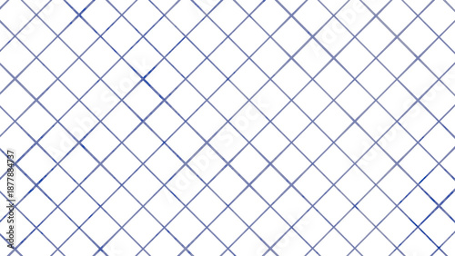 3D render of a geometric diamond grid pattern with light blue lines on a transparent background. Ideal for tech, architecture, or abstract design visuals, png