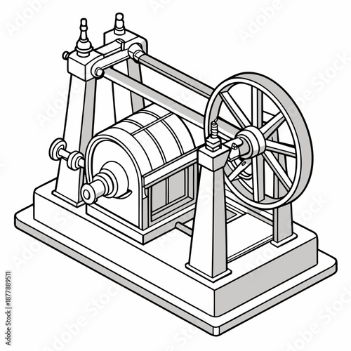 Steam engine diagram