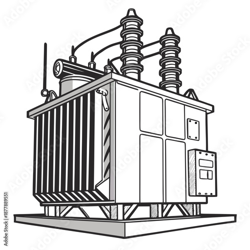 Industrial electrical transformer