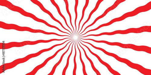 large red and white japansese rising sun