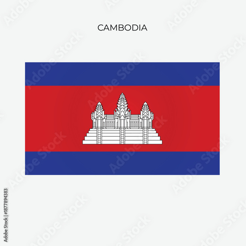 cambodia flag illustration