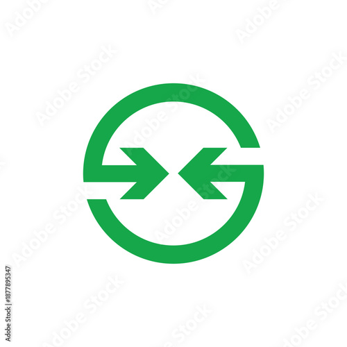 Abstract green circular arrows forming a dynamic symbol representing continuous flow, exchange, or an interconnected process Free Download Abstract green circular arrows forming a dynamic symbol representing continuous flow, exchange, or an interconnected process - GFXLoad