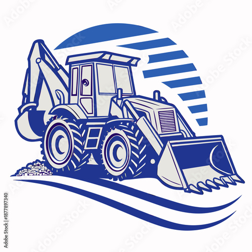 Construction vehicle illustration