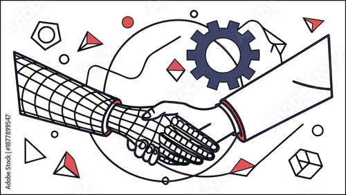 Vector illustration of a hand holding playing cards and poker chips for a cartoon gambling design concept