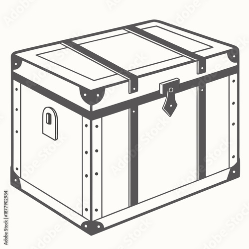 Vintage travel trunk