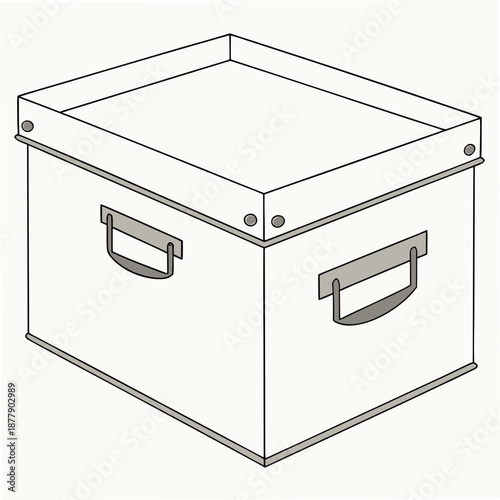 Storage box with handles