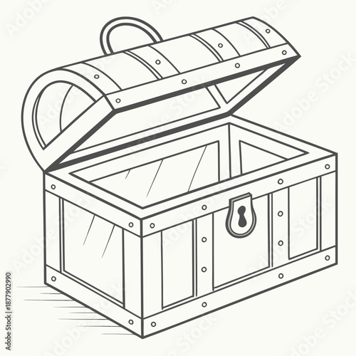 Open treasure chest