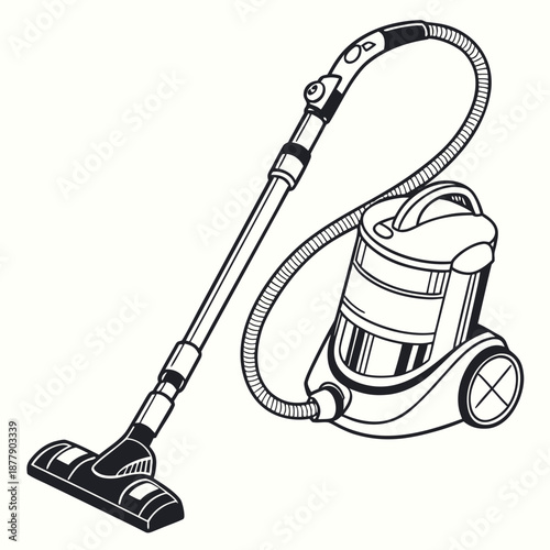 Illustrated vacuum cleaner