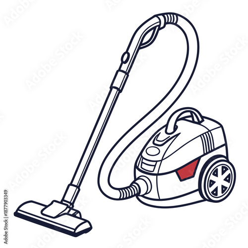 Illustrated vacuum cleaner