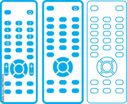 remote control icon. Television control by remote. Electronic device. Smart Remote Control Icon. Using tv control sign. Tv keypad business concept. Remote Control Icon Outline Vector Illustration