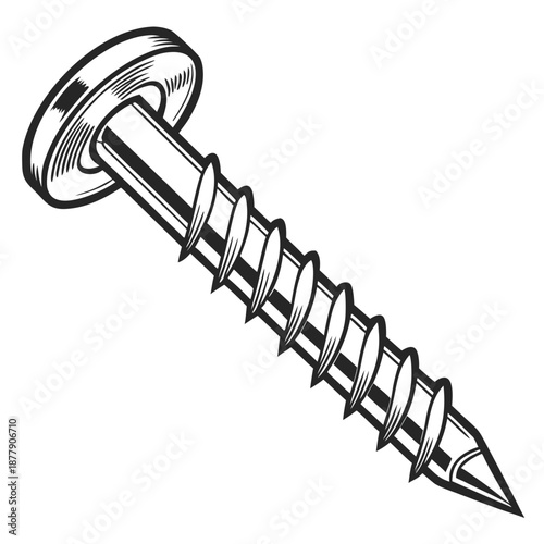 Illustrated screw