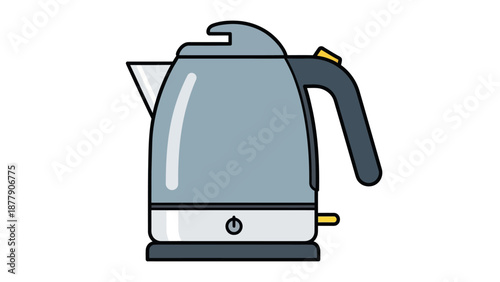 Electric Kettle with Cordless Design and Handle.
