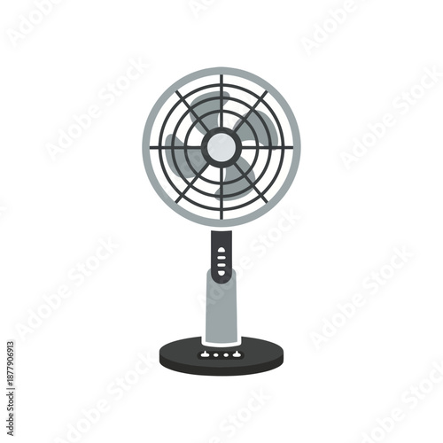 Modern Desk Fan with Control Panel.