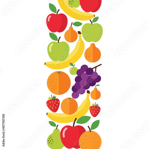 Assorted Fresh Fruits in Vibrant Colors.