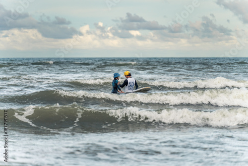 Parent child time in the waves