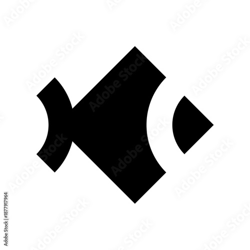 minimalist and elegant fish logo