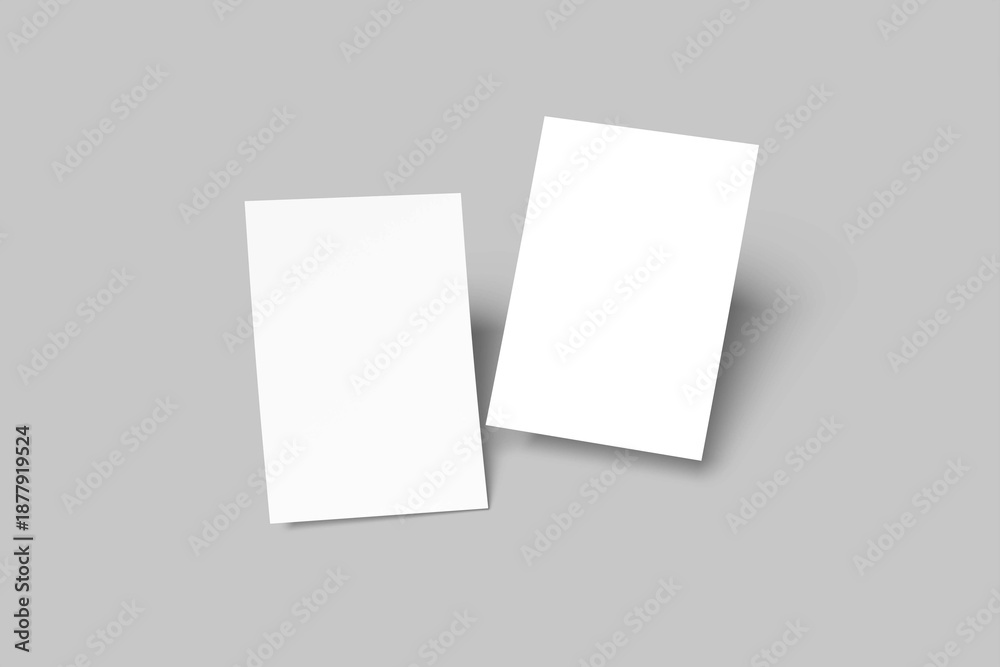 Fototapeta premium A4 Flyer Mockup Design Blank
