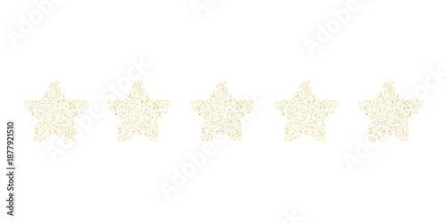 five star on transparent background