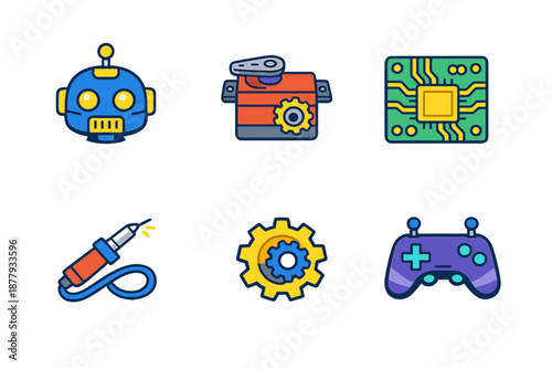 Robotics and Gaming Icons