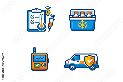 Icons for vaccine delivery and tracking