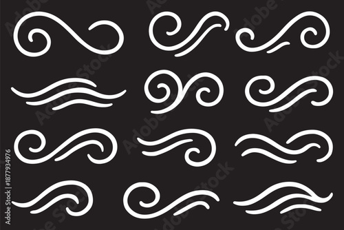 Doodle wind illustration vector style, doodle wind illustration vector hand drawn style, line art. vector illustration.