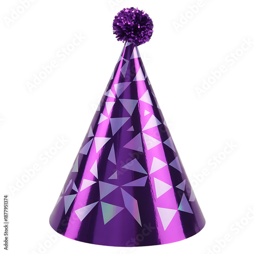 Colorful Party Hat Collection Isolated On Transparent Background
