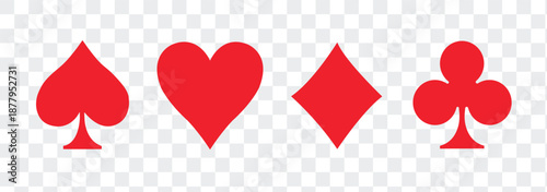 A vibrant collection of classic playing card suit symbols spades, diamonds, clubs, and hearts, digitally rendered to represent gaming, strategy, luck, and casino entertainment