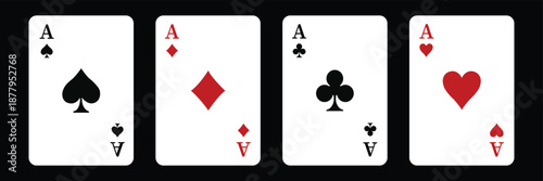 playing cards icons set both black and red isolated on transparent background.playing cards icons set both black and red isolated on transparent background.playing cards icons set both 