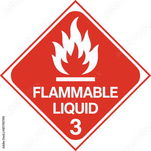 Flammable Liquid Hazard Warning Label Signage Exploding Gas Risk Symbol Chemical Safety Precautionary Measure Dangerous Goods Transportation Regulation Industrial Workplace Health and Safety Complianc