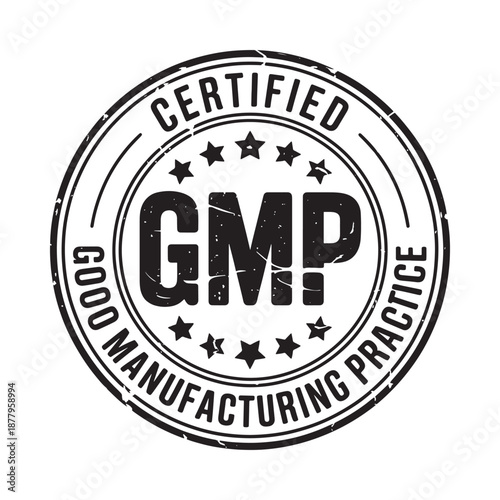 Certified good manufacturing practice gmp stamp high quality