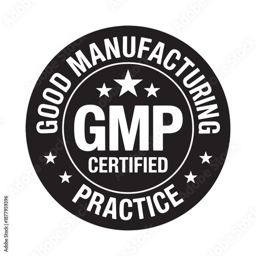 Good manufacturing practice gmp certified logo high quality