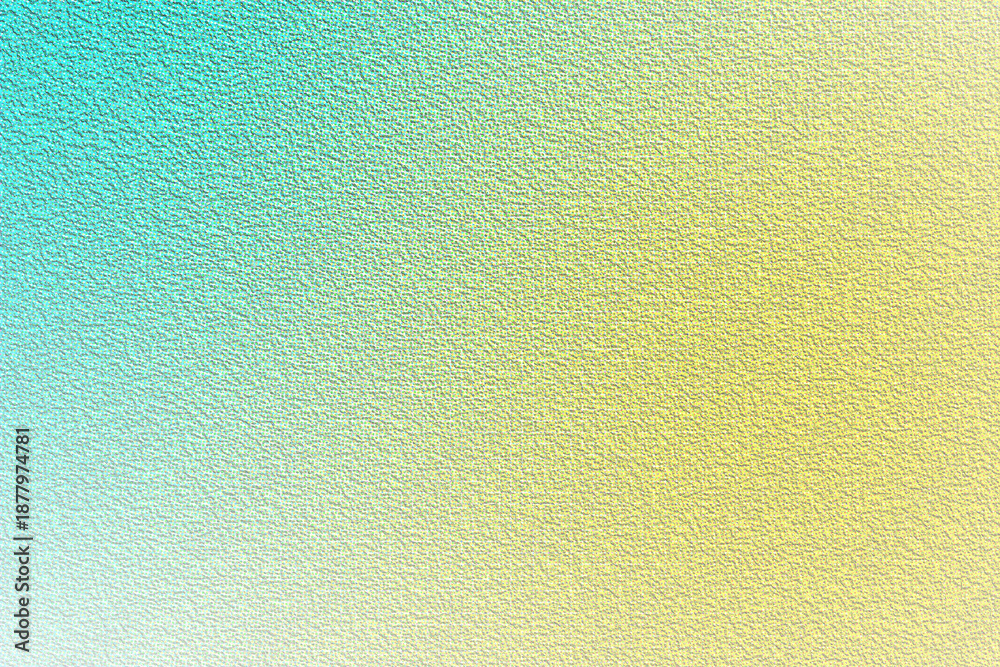 Naklejka premium The surface shows a blend of blue and yellow colors. The texture has a subtle pattern that creates a layered visual effect. It appears soft and smooth in design