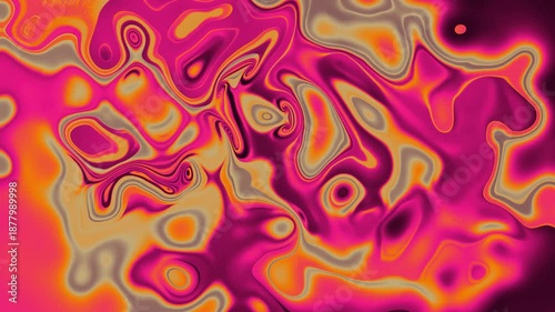 Abstract colorful background liquid reflecting vibrant surface looped Video animation Ultra HD 4K 3840x2160
