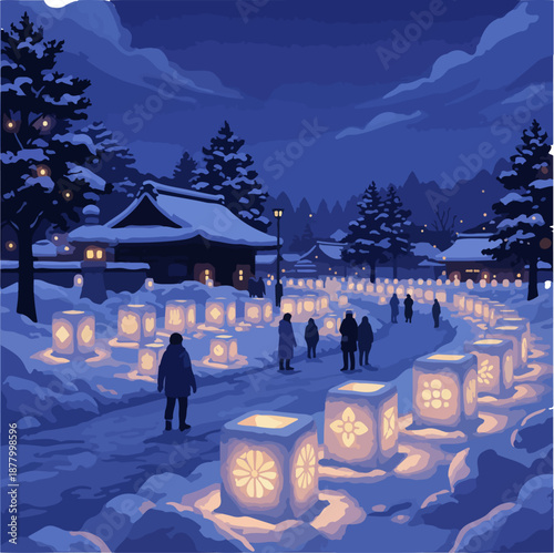 Uesugi Snow Lantern Festival Japan Magical Winter Light Celebration