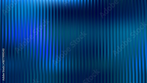 Blue reeded neon and fractal glass gradient with background ribbed corrugated. Bg render pastel and blue stripe iridescent with light graphic reeded. Wavy blue futuristic and window fractal.