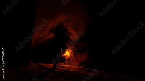 When hot water meets Cold air this is what you get. 
