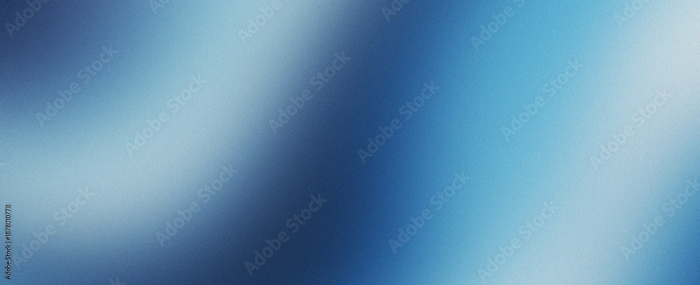 Fototapeta premium Abstract gradient shape deep navy to light blue grainy background noise texture design wallpaper backdrop banner poster header. Artistic surface with depth and subtle grain movement.